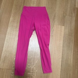 LULU LEMON Wunder under hot pink lulu leggings